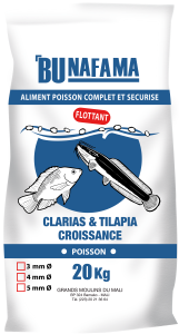 Bunafama-Poisson-Clarias et Tilapia Croissance